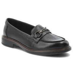Mokasyny damskie Vinceza, skóra naturalna wsuwany fason klasyczne loafersy metalowa ozdoba niski stabilny obcas solidna podeszwa, czarne, 39983. Czarne mokasyny VINCEZA, z aplikacjami, ze skóry, bez obcasa. Za 159.00 zł.