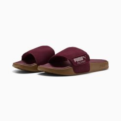 Puma Klapki Leadcat 2.0 Palermo 39904108. Czerwone klapki Puma, bez wzorów, z materiału, bez obcasa. Za 142.79 zł.