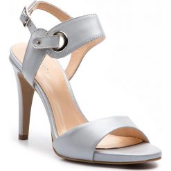 Sandały EDEO - 3208-1028 Popiel. Szare sandały Edeo, bez wzorów, ze skóry, eleganckie, bez obcasa, na obcasie, bez zapięcia. W wyprzedaży za 189.00 zł.