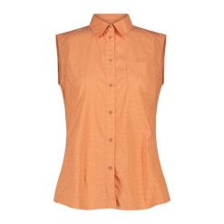 Koszula damska CMP. Brązowe koszule CMP, xl, bez wzorów, z materiału, bez kołnierzyka, bez ramiączek. Za 263.00 zł.