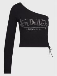 Von Dutch Bluzka Avery 6224026 Czarny Regular Fit. Czarne bluzki Von Dutch, l, bez wzorów, z bawełny, bez kołnierzyka, bez ramiączek. Za 279.99 zł.