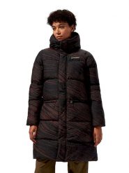 Berghaus Płaszcz puchowy "Combust Reflect" w kolorze brązowym rozmiar: 40. Brązowe płaszcze Berghaus, bez wzorów, z puchu, bez kaptura. Za 674.44 zł.