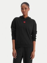 HUGO Bluza Signature 50556816 Czarny Regular Fit. Czarne bluzy Hugo, l, bez wzorów, z bawełny, bez kaptura. Za 319.99 zł.