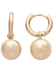 U.S. Polo Assn. Pozłacane kolczyki-kreole rozmiar: onesize. Żółte kolczyki U.S. Polo Assn., metalowe. Za 56.99 zł.