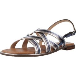 Sandały GEOX D SOZY PLUS Niebieski. Niebieskie sandały Geox, bez wzorów, ze skóry, sportowe, bez obcasa, bez zapięcia. Za 291.99 zł.
