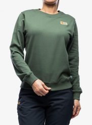 Bluza bawełniana damska Fjallraven Vardag Sweater. Zielone bluzy Fjällräven, xs, bez wzorów, z bawełny, bez kaptura. Za 346.49 zł.