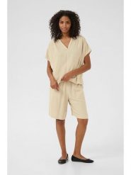 Kaffe Bluzka "Milia" w kolorze beżowym rozmiar: 40. Brązowe bluzki Kaffe, bez wzorów, z włókna, bez kołnierzyka, bez ramiączek. Za 96.14 zł.