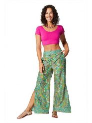 Ipanima Spodnie w kolorze turkusowo-zielonym rozmiar: 34/36. Zielone spodnie materiałowe Ipanima, na co dzień, bez wzorów, z materiału, z podwyższonym stanem. Za 65.99 zł.