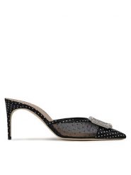 MALONE SOULIERS Klapki Mona 70-19 Czarny. Czarne klapki MALONE SOULIERS, bez wzorów, z materiału, bez obcasa. Za 2,389.00 zł.