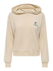 ONLY Bluza w kolorze beżowym rozmiar: XL. Brązowe bluzy Only, xl, bez wzorów, z kapturem. Za 83.62 zł.