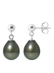 Pearl Addict Srebrne kolczyki z perłami tahiti rozmiar: onesize. Szare kolczyki Pearl Addict, z perłą, srebrne. Za 416.77 zł.