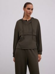 BGN Bluza w kolorze khaki rozmiar: 38. Brązowe bluzy BGN, bez wzorów, z kapturem. Za 121.80 zł.