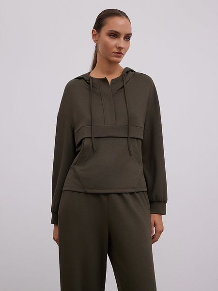 BGN Bluza w kolorze khaki rozmiar: 36. Brązowe bluzy BGN, bez wzorów, z kapturem. Za 119.95 zł.