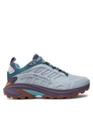 Merrell Trekkingi Moab Speed 2 Ltr Wp J038228 Niebieski. Niebieskie obuwie sportowe Merrell, z materiału, bez zapięcia, trekkingowe. Za 539.99 zł.
