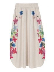 TATUUM Spódnica "Katia" w kolorze beżowym ze wzorem rozmiar: 40. Brązowe spódnice Tatuum, bez wzorów, midi. Za 168.46 zł.