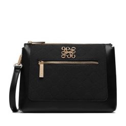 Torebka Nine West. Czarne listonoszki Nine West, bez wzorów, bez dodatków. Za 249.99 zł.