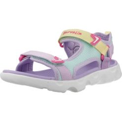 Sandały GARVALIN 262770G Fioletowy. Fioletowe sandały Garvalin, bez wzorów, z syntetyku, sportowe, bez obcasa, bez zapięcia. Za 176.99 zł.