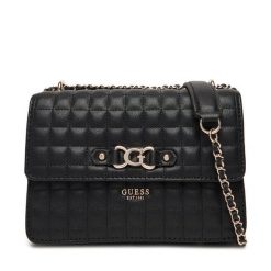 Torebka Guess. Czarne listonoszki Guess, z aplikacjami, bez dodatków. Za 539.99 zł.