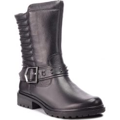 Botki TAMARIS - 1-25908-31 Black 001. Czarne botki Tamaris, bez wzorów, z futra, bez obcasa, na obcasie, bez zapięcia. W wyprzedaży za 289.00 zł.