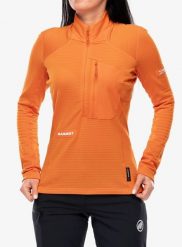 Bluza damska bez kaptura Mammut Eiger Nordwand Advanced FL Half Zip Pull. Brązowe bluzy Mammut, xs, bez wzorów, z materiału, bez kaptura. Za 654.49 zł.