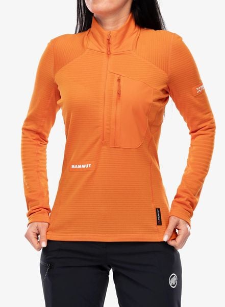 Bluza damska bez kaptura Mammut Eiger Nordwand Advanced FL Half Zip Pull. Brązowe bluzy Mammut, xs, bez wzorów, z materiału, bez kaptura. Za 654.49 zł.