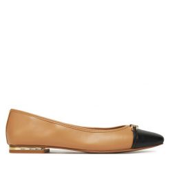 Baleriny Aldo. Brązowe baleriny Aldo, bez wzorów, bez obcasa. Za 219.99 zł.