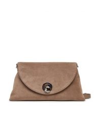 Coccinelle Torebka Toc Coccinellenikla Suede Bim E1 TOC 12 01 01 Beżowy. Brązowe listonoszki Coccinelle, bez wzorów, ze skóry, bez dodatków. Za 1,499.00 zł.