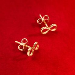 Kolczyki nieskończoność ze złota próby 585. Żółte kolczyki Lilou, złote. Za 728.00 zł.