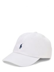 Polo Ralph Lauren czapka z daszkiem Kobiety Bawełna biały, ONE SIZE. Białe czapki Polo Ralph Lauren, bez wzorów, z bawełny. Za 359.95 zł.