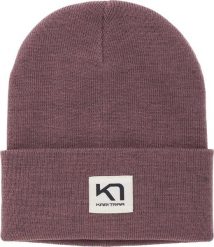 Czapka zimowa damska Kari traa ROTHE BEANIE. Brązowe czapki Kari Traa, z aplikacjami, z poliesteru. Za 183.27 zł.