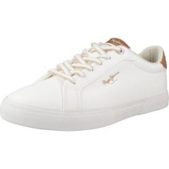 Kapcie PEPE JEANS KENTON MAX W Biały. Białe obuwie domowe Pepe Jeans, bez wzorów, z jeansu, bez zapięcia. W wyprzedaży za 243.10 zł.