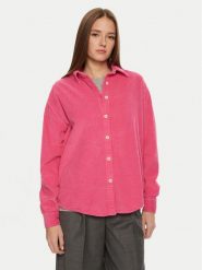 American Vintage Koszula PADO06AH24 Różowy Loose Fit. Czerwone koszule American Vintage, l, bez wzorów, ze sztruksu, vintage, bez kołnierzyka, bez ramiączek. Za 359.99 zł.