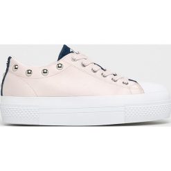 Trussardi Jeans - Tenisówki. Czerwone trampki Trussardi Jeans, bez wzorów, z gumy, bez zapięcia. W wyprzedaży za 429.90 zł.
