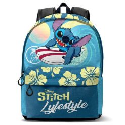 Plecak z możliwością dostosowania Karactermania Disney Stitch. Niebieskie plecaki Disney, bez wzorów. Za 291.50 zł.