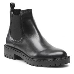 Sztyblety Lasocki. Czarne botki Lasocki, bez wzorów, bez obcasa, na płaskiej podeszwie, bez zapięcia. Za 215.99 zł.