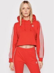 Adidas Bluza adicolor Classics HC2017 Czerwony Relaxed Fit. Czerwone bluzy Adidas, bez wzorów, z bawełny, bez kaptura. Za 159.99 zł.