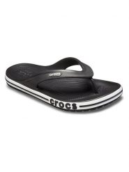 Crocs Japonki w kolorze czarnym rozmiar: 43/44. Czarne klapki Crocs, bez wzorów, bez obcasa. Za 101.94 zł.
