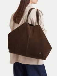 G-Star Torebka EO-LDA845A Beżowy ciemny. Brązowe shopper G-Star, bez wzorów, retro, bez dodatków. Za 499.99 zł.