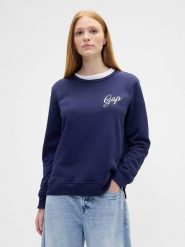 GAP Bluza w kolorze granatowym rozmiar: XS. Niebieskie bluzy GAP, xs, bez wzorów, bez kaptura. Za 127.65 zł.