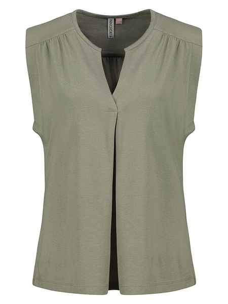 Eight2Nine Bluzka w kolorze khaki rozmiar: XL. Brązowe bluzki Eight2Nine, xl, bez wzorów, bez kołnierzyka, bez ramiączek. Za 60.95 zł.