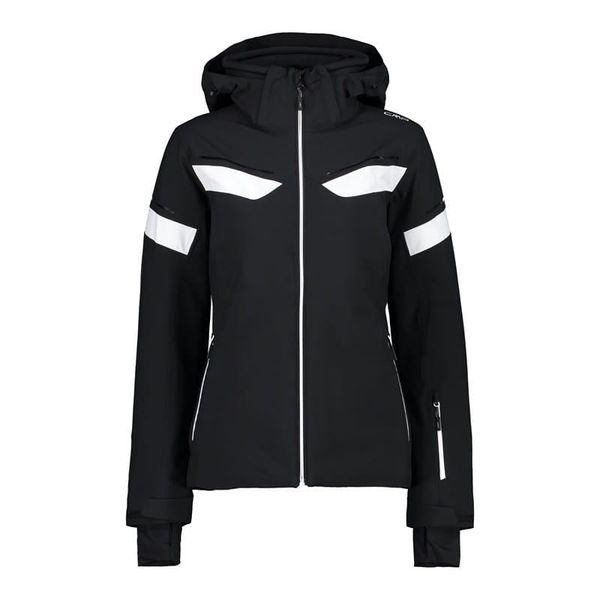 Kurtka damska narciarska CMP 31W0146. Czarne kurtki narciarskie CMP, s, bez wzorów, z materiału, bez kaptura, narciarskie. Za 524.99 zł.