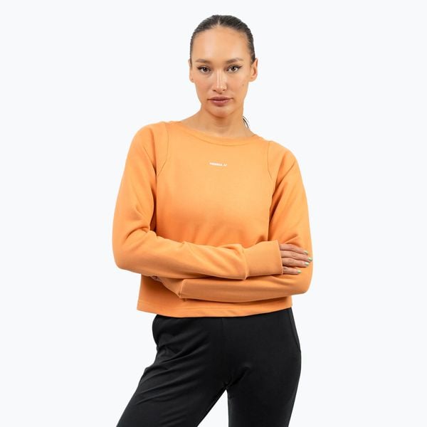 Bluza NEBBIA Gym Spirit Crop. Brązowe bluzy Nebbia, bez wzorów, bez kaptura. Za 189.99 zł.