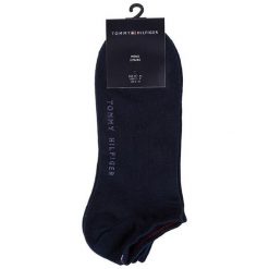 Skarpety krótkie Tommy Hilfiger. Niebieskie skarpety TOMMY HILFIGER, bez wzorów. Za 39.99 zł.