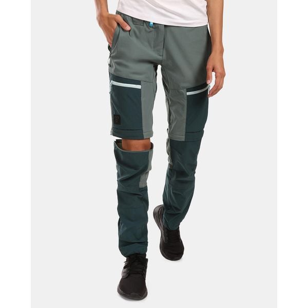 Damskie spodnie outdoorowe 2 w 1 Kilpi HOSIO-W. Zielone spodnie sportowe Kilpi, na lato, l, bez wzorów, z nylonu, trekkingowe. Za 370.41 zł.