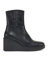 Vagabond Shoemakers Botki Deena 5832-101-20 Czarny. Czarne botki Vagabond Shoemakers, bez wzorów, ze skóry, bez obcasa, na koturnie, bez zapięcia. Za 799.99 zł.
