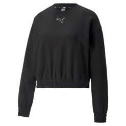 Bluza dresowa damska Puma HER. Czarne bluzy Puma, s, bez wzorów, z dresówki, bez kaptura. Za 189.00 zł.