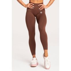 Legginsy fitness damskie Gym Glamour basic. Brązowe legginsy GYM GLAMOUR, l, bez wzorów. Za 179.99 zł.