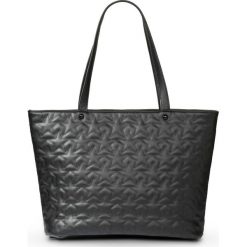 Torba shopper w pikowany wzór bonprix czarny. Shopper bonprix. Za 49.99 zł.