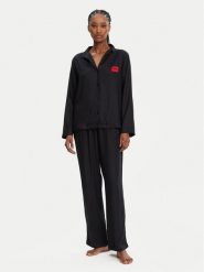 HUGO Piżama Elle 50531526 Czarny Relaxed Fit. Czarne piżamy Hugo, bez wzorów, z wiskozy, bez ramiączek. Za 279.99 zł.