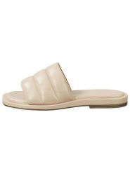GANT Footwear Skórzane klapki "Khiria" w kolorze beżowym rozmiar: 36. Brązowe klapki GANT Footwear, bez wzorów, z materiału, bez obcasa. Za 140.86 zł.